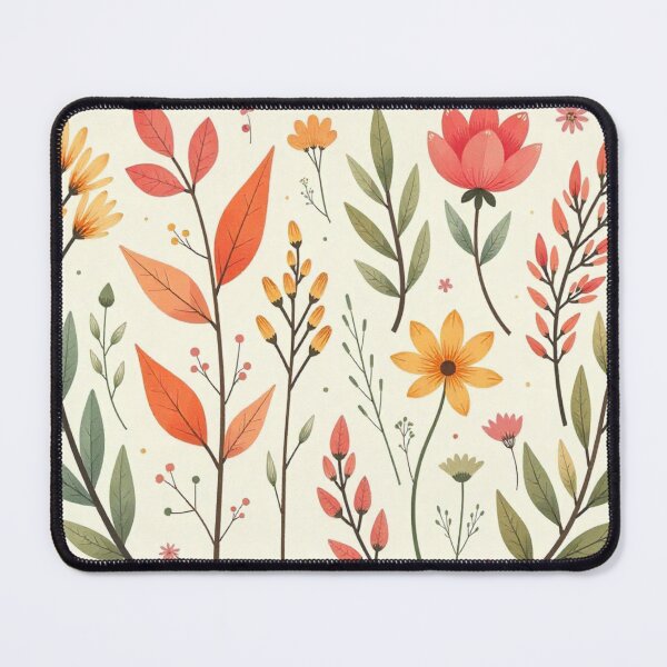 Item preview, Autumn Floral Meadow - Warm Botanical Elements designed and sold by Humiditverse.