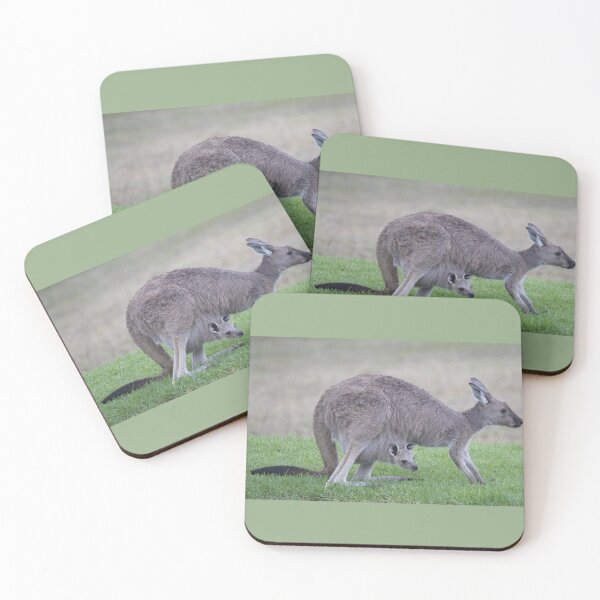 Item preview, Hello World... Kangaroo with Joey in pouch designed and sold by imaginethis.