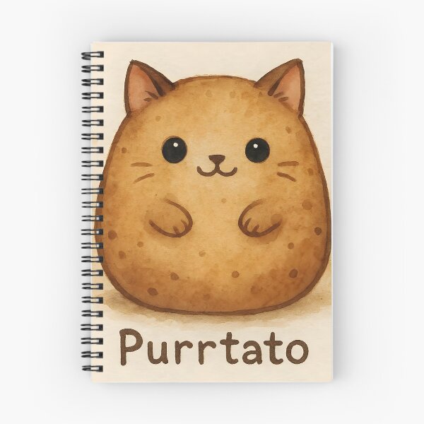 Item preview, Purrtato – Cute Cat Potato Pun Watercolor Illustration designed and sold by EmeraldeaArt.