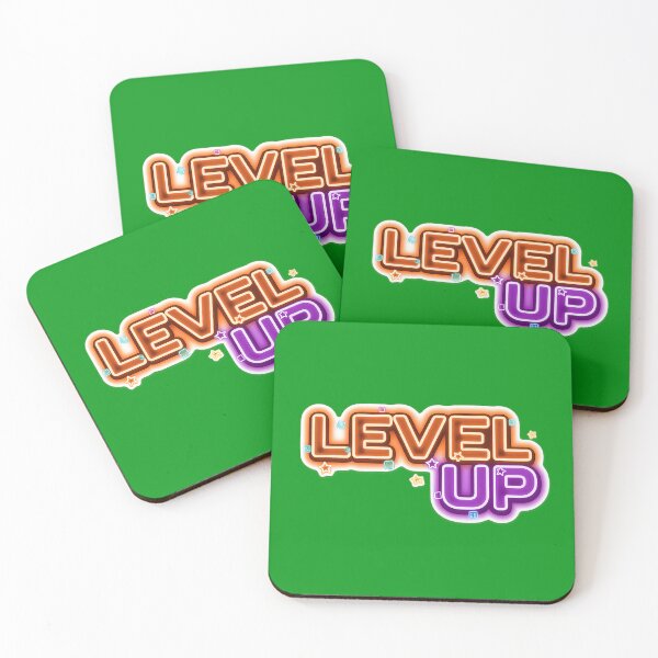 Item preview, Neon LEVEL UP Aesthetic | Retro 80s Gaming Synthwave T-Shirt & Sticker designed and sold by Mirkoniart.