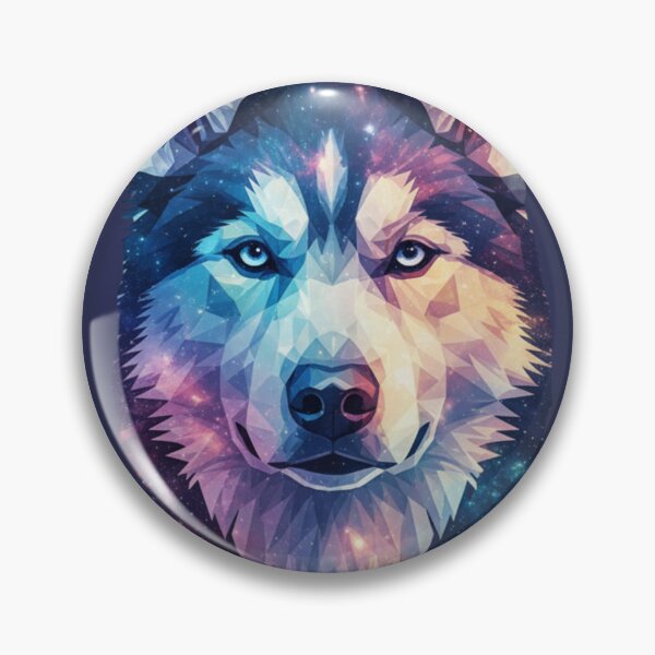 Item preview, Husky Estelar: Arte de Polígono de Nebulosa Cósmica designed and sold by bsbd-action.