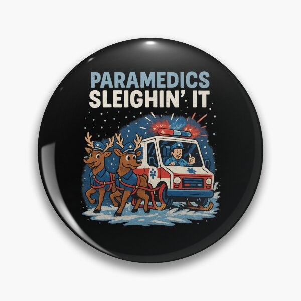 Item preview, Paramedics Sleighin’ It – Funny Christmas Paramedic Shirt, EMT Holiday Gift for First Responders designed and sold by AddictiveDesign.