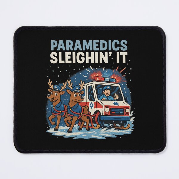 Item preview, Paramedics Sleighin’ It – Funny Christmas Paramedic Shirt, EMT Holiday Gift for First Responders designed and sold by AddictiveDesign.