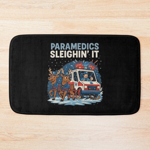 Item preview, Paramedics Sleighin’ It – Funny Christmas Paramedic Shirt, EMT Holiday Gift for First Responders designed and sold by AddictiveDesign.