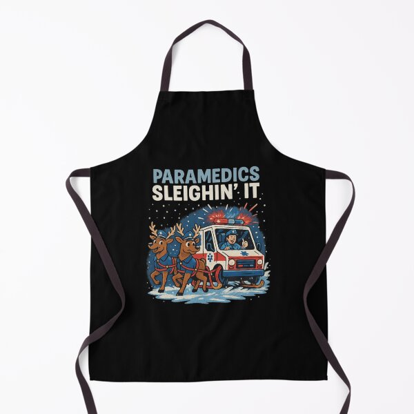 Item preview, Paramedics Sleighin’ It – Funny Christmas Paramedic Shirt, EMT Holiday Gift for First Responders designed and sold by AddictiveDesign.
