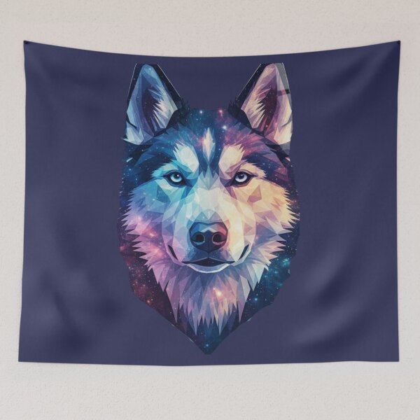 Item preview, Husky Estelar: Arte de Polígono de Nebulosa Cósmica designed and sold by bsbd-action.