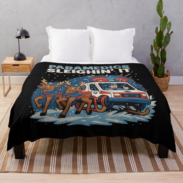 Item preview, Paramedics Sleighin’ It – Funny Christmas Paramedic Shirt, EMT Holiday Gift for First Responders designed and sold by AddictiveDesign.