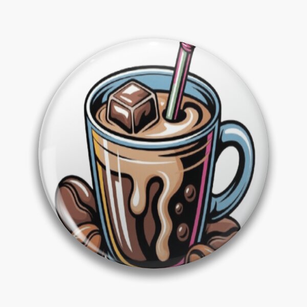 Item preview, iced coffee doodle Sticker designed and sold by Thecloud5.