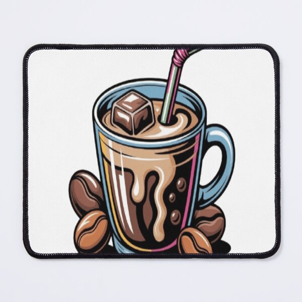 Item preview, iced coffee doodle Sticker designed and sold by Thecloud5.