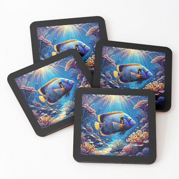 Item preview, Emperor Angelfish gliding designed and sold by Helios Be. Lavsh.