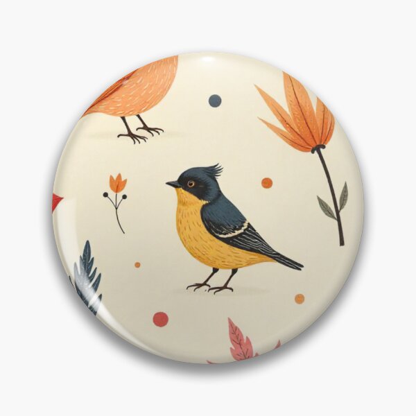 Item preview, Autumn Birds & Botanicals - Cozy Nature Pattern designed and sold by Humiditverse.