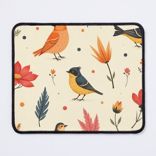 Item preview, Autumn Birds & Botanicals - Cozy Nature Pattern designed and sold by Humiditverse.