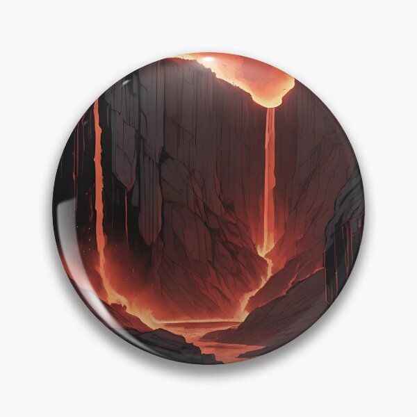Item preview, A Valley Illuminated by Molten Lava designed and sold by HorizonHues.