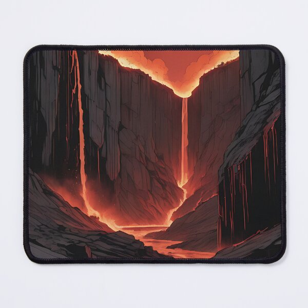 Item preview, A Valley Illuminated by Molten Lava designed and sold by HorizonHues.