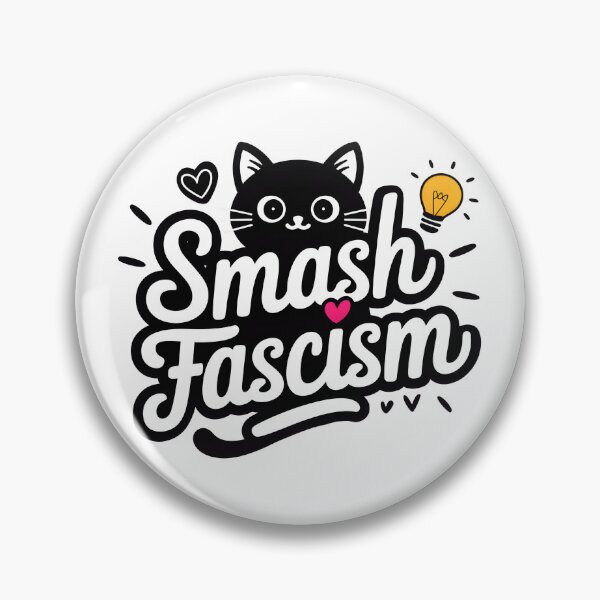 Item preview, Smash Fascism, Funny Anti-Fascism Cat designed and sold by RigyIllustrates.