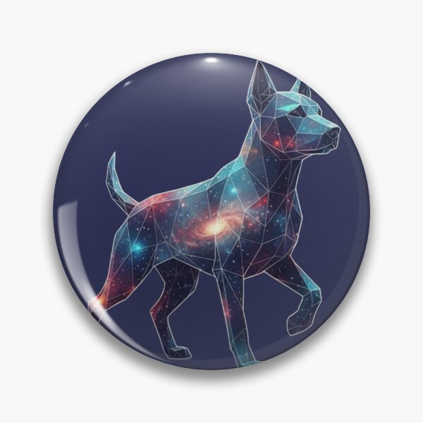 Item preview, Silueta de Perro Galáctico en Paseo Geométrico designed and sold by bsbd-action.