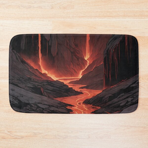 Item preview, A Valley Illuminated by Molten Lava designed and sold by HorizonHues.