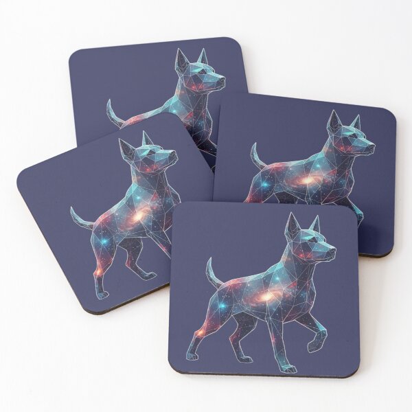 Item preview, Silueta de Perro Galáctico en Paseo Geométrico designed and sold by bsbd-action.