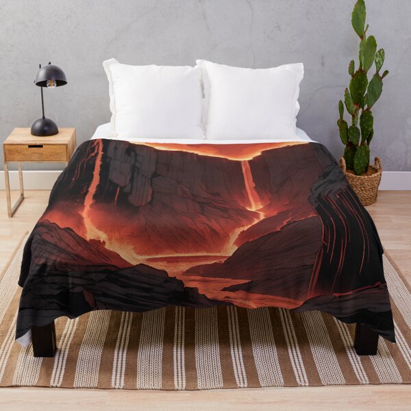 Item preview, A Valley Illuminated by Molten Lava designed and sold by HorizonHues.