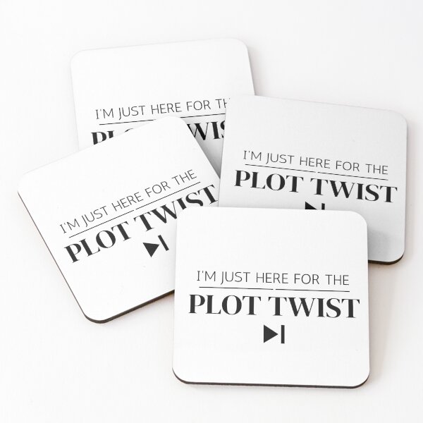 Item preview, I'm Just Here For The Plot Twist T-Shirt - Sarcastic Movie Lover Quote - Funny Bookworm Gift - Aesthetic Text designed and sold by KaBaRen.