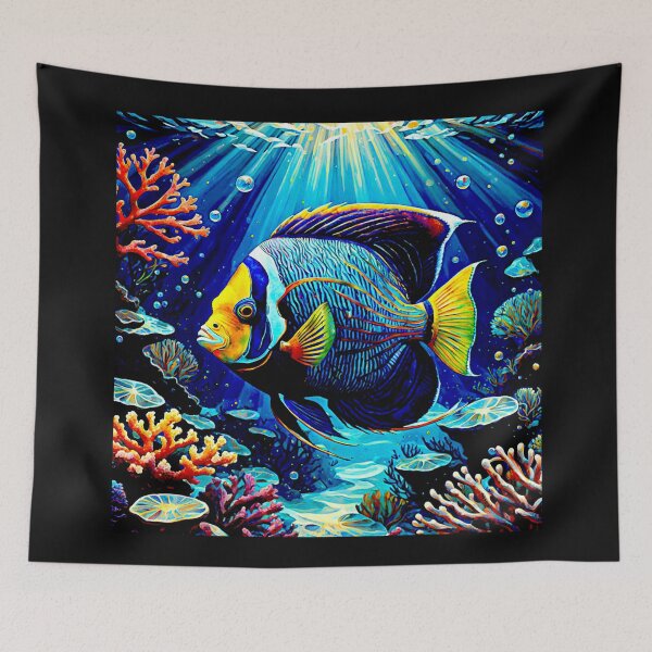 Item preview, Emperor Angelfish gliding#1 designed and sold by Helios Be. Lavsh.