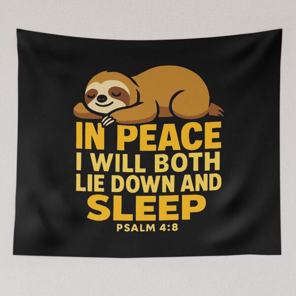 Item preview, Psalm 4:8 In Peace I Will Both Lie Down And Sleep designed and sold by plushism.