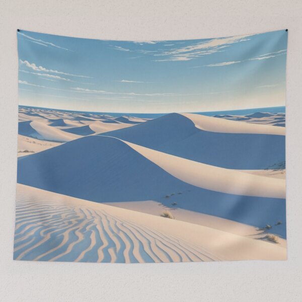 Item preview, Vast Blue Sands Beneath a Pastel Sky designed and sold by HorizonHues.