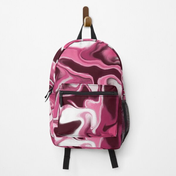Item preview, Pink burgundy white marble wavy pattern designed and sold by Kimmygowland.