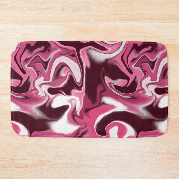 Item preview, Pink burgundy white marble wavy pattern designed and sold by Kimmygowland.