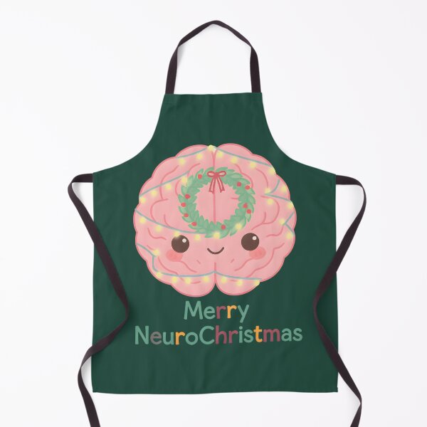 Item preview, Merry NeuroChristmas | Cute Kawaii Brain Christmas Art, Funny Neuroscience Gift for Brain Lovers and Mental Health Fans designed and sold by PureBrain.