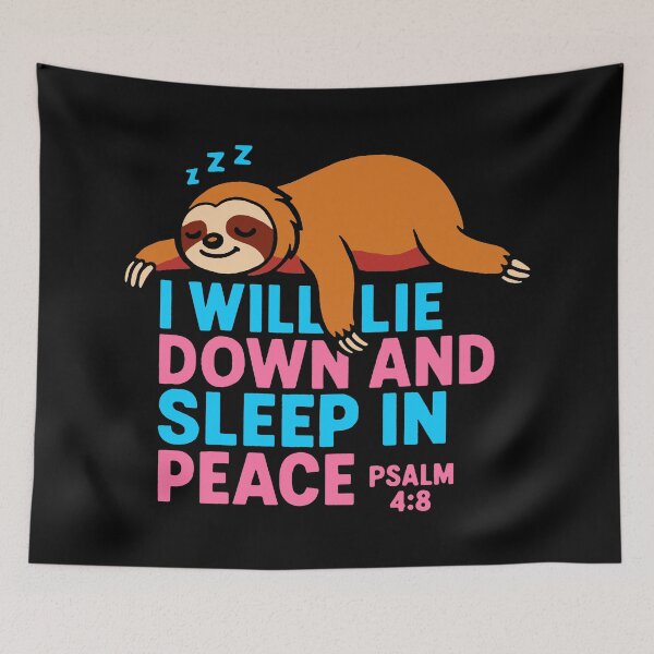 Item preview, Psalm 4:8 I Will Lie Down And Sleep In Peace designed and sold by plushism.