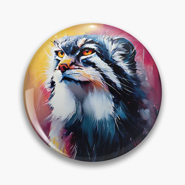 Item preview, Painterly Grumpy Pallas Cat designed and sold by SuzyQ Imagines AI Art.