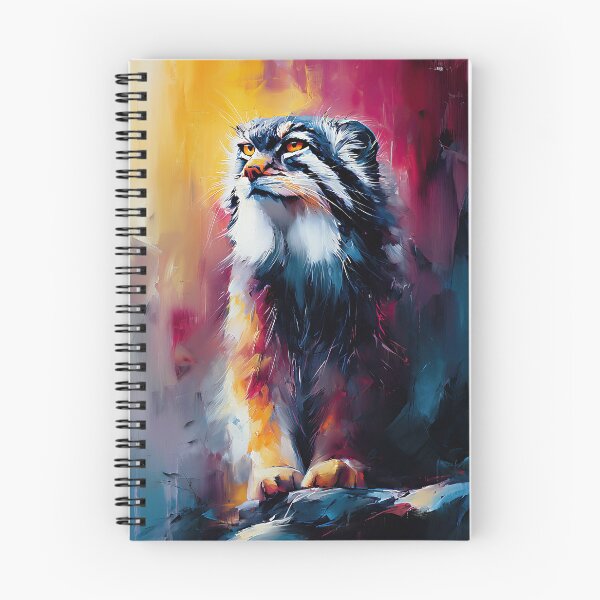 Item preview, Painterly Grumpy Pallas Cat designed and sold by SuzyQ Imagines AI Art.
