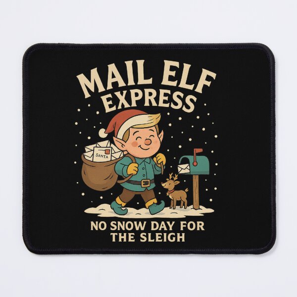 Item preview, Mail Elf Express – Funny Christmas Postal Worker Shirt, Mail Carrier Holiday Gift designed and sold by AddictiveDesign.
