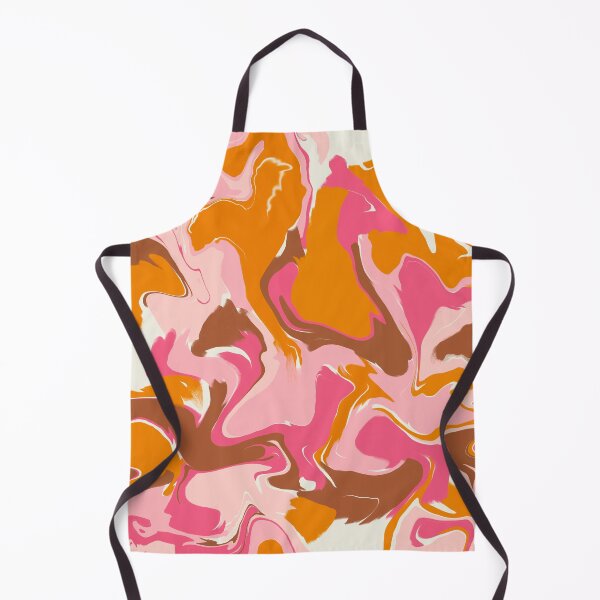 Item preview, Pink orange brown marble wavy pattern designed and sold by Kimmygowland.