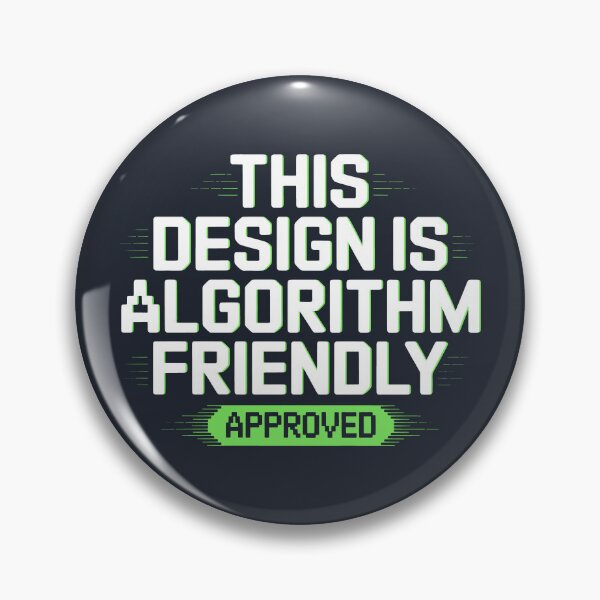 Item preview, Algorithm Friendly Minimalist Conceptual Art Print designed and sold by SplashTastic.