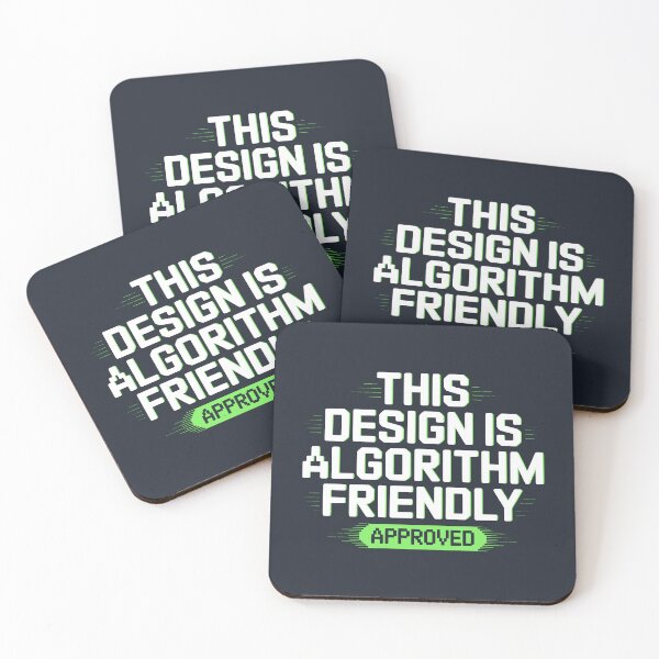 Item preview, Algorithm Friendly Minimalist Conceptual Art Print designed and sold by SplashTastic.