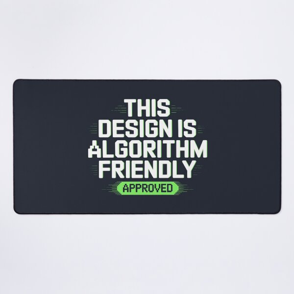 Item preview, Algorithm Friendly Minimalist Conceptual Art Print designed and sold by SplashTastic.