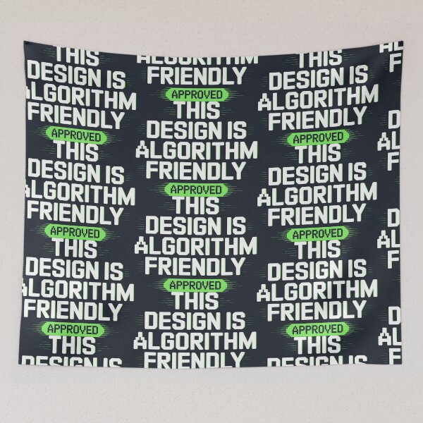 Item preview, Algorithm Friendly Minimalist Conceptual Art Print designed and sold by SplashTastic.