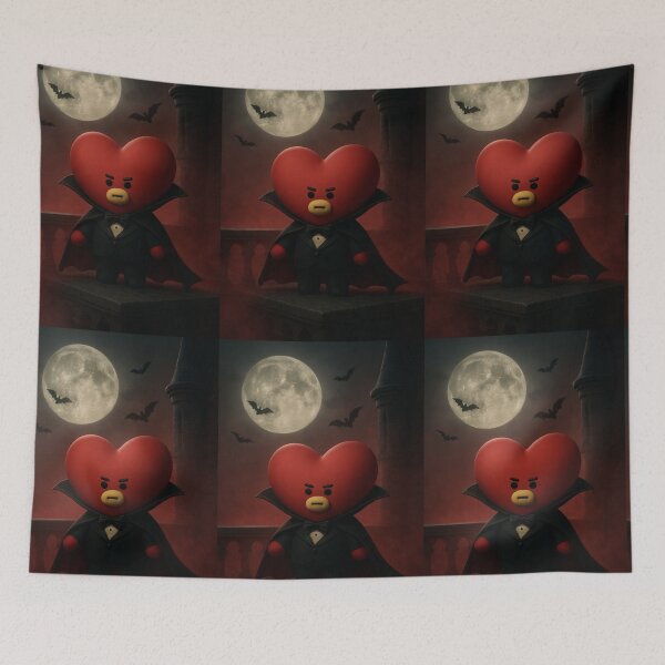 Item preview, BT21 Halloween Bts Tata— Cute BT21 Horror Parody Sticker designed and sold by Crazy-universe.