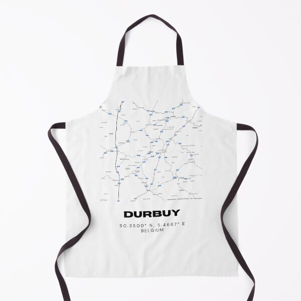 Artikelvorschau, Karte von Durbuy, Belgien | Minimalistisches, modernes Schwarz-Weiß-Kartenposter entworfen und verkauft von RM-Journey.