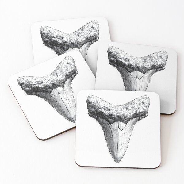 Item preview, Great White Shark Tooth – Ocean Predator Illustration designed and sold by pixeldizajn.