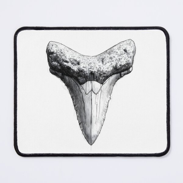 Item preview, Great White Shark Tooth – Ocean Predator Illustration designed and sold by pixeldizajn.
