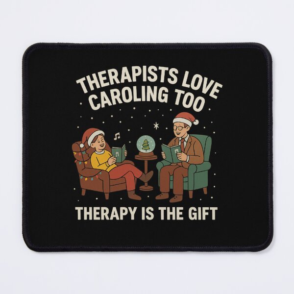 Item preview, Therapists Love Caroling Too – Funny Therapist Christmas Shirt, Holiday Gift for Counselors & Psychologists designed and sold by AddictiveDesign.
