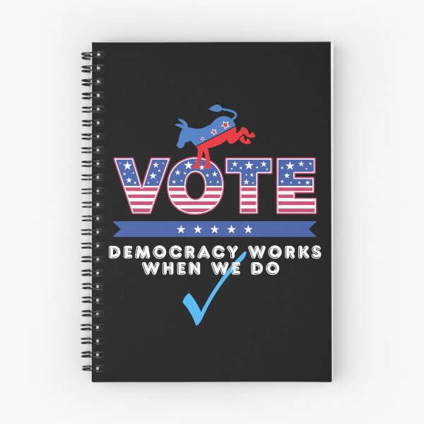 Item preview, Democracy Works When We Do Vote Blue Political Design designed and sold by EarthArtDesigns.