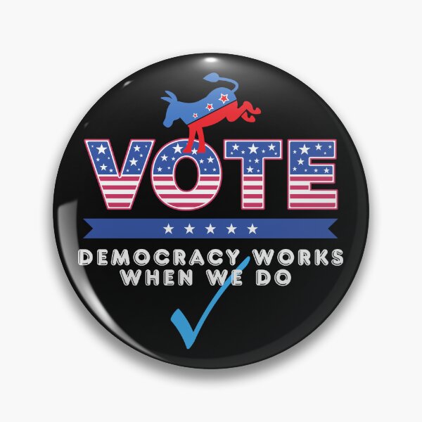 Item preview, Democracy Works When We Do Vote Blue Political Design designed and sold by EarthArtDesigns.
