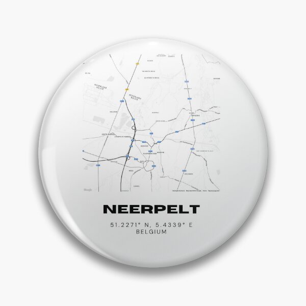 Item preview, Neerpelt Belgium Map | Minimalist Black and White Modern City Poster designed and sold by RM-Journey.