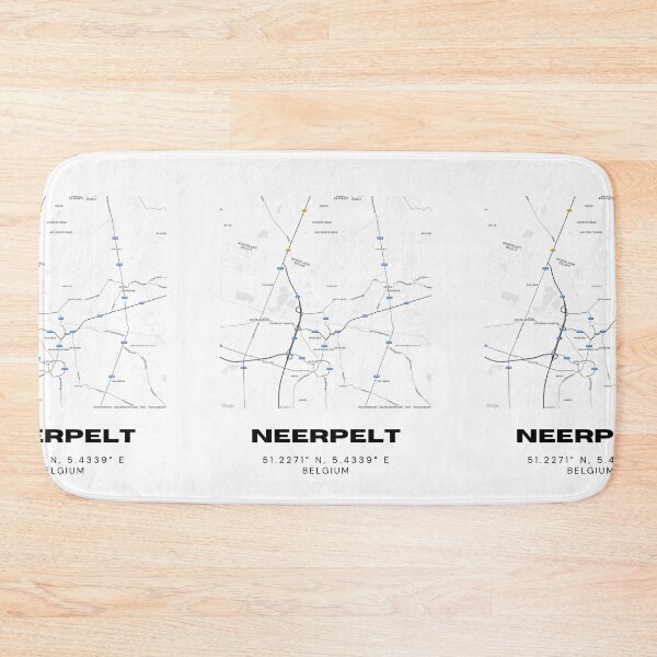 Item preview, Neerpelt Belgium Map | Minimalist Black and White Modern City Poster designed and sold by RM-Journey.