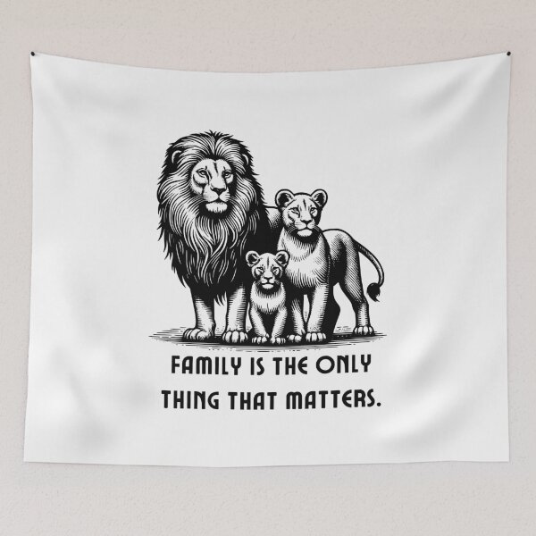 Item preview, Lion Family – Family is Everything designed and sold by SVALANART.