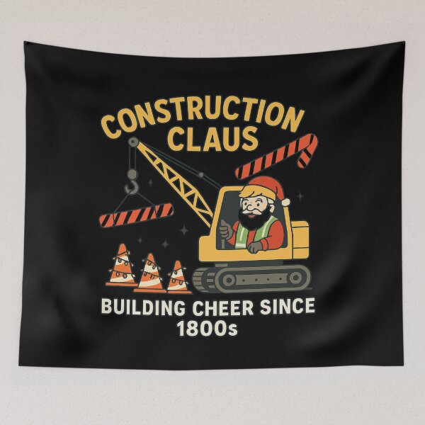 Item preview, Construction Claus – Funny Construction Worker Christmas Shirt, Builder Holiday Gift designed and sold by AddictiveDesign.